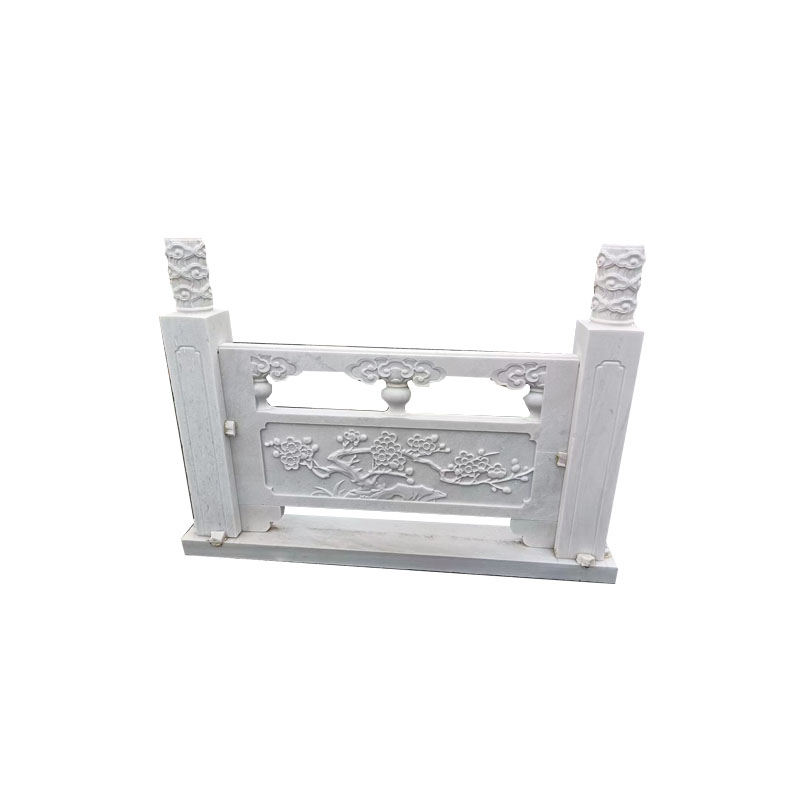 石雕栏板汉白玉栏杆升旗台石栏杆大理石护栏河道花园林围栏石材板