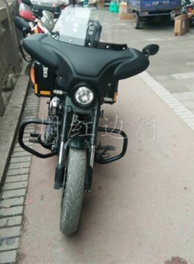 周红边箱龙嘉途LJ2装轻骑挡风+安装支架+玻片