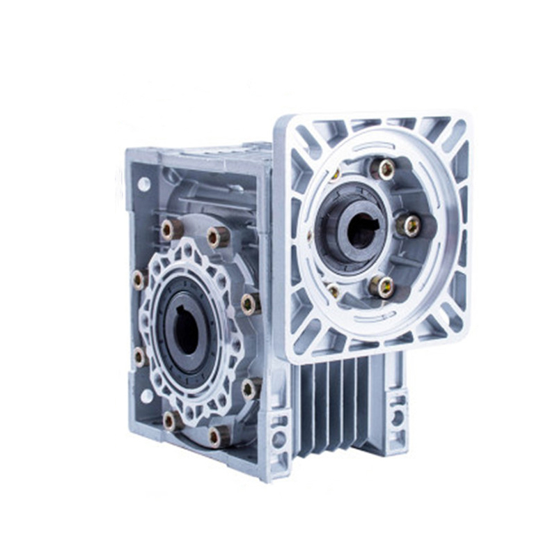 NMRV减速机RV涡轮蜗杆减速机配步进伺服电机铝壳变速器小型齿轮箱