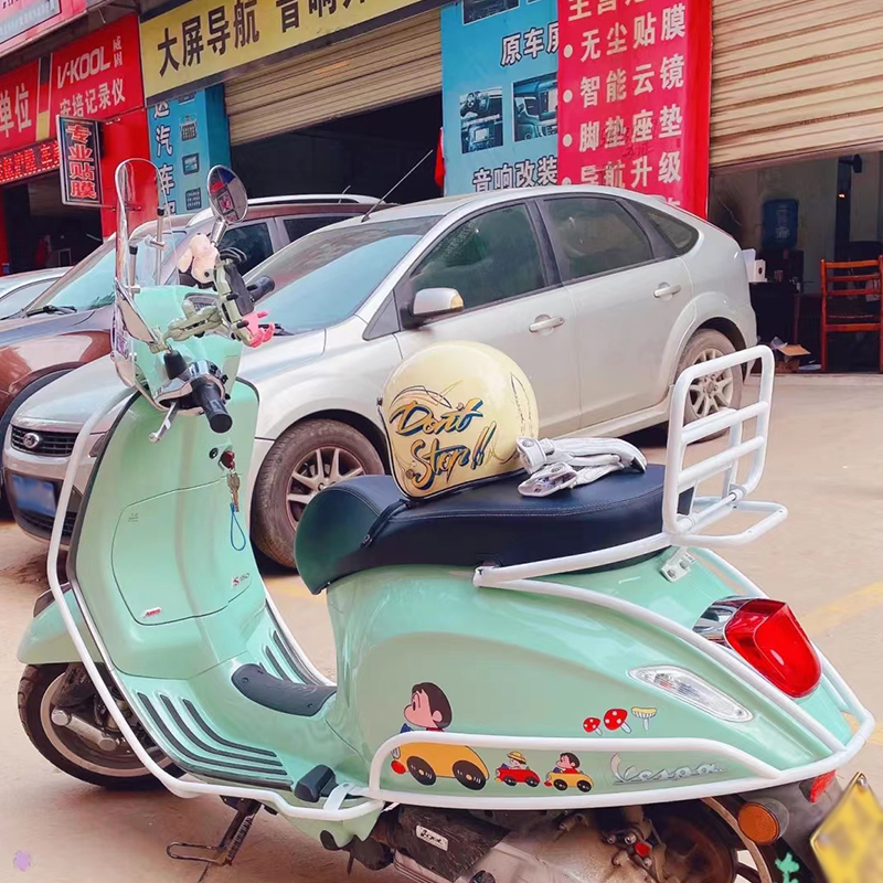 适用维斯帕vep护杠1冲刺春天前后保险杠防撞杠扶手定制