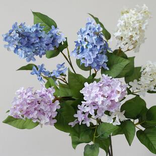 ladylike 梦幻丁香花假花仿真花摆设 样板房花瓶摆件客厅插花花束
