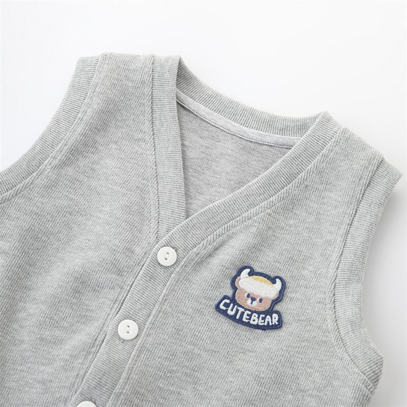 儿童马甲春秋季男童马夹上衣女童针织开衫马褂婴幼儿毛衣宝宝背心