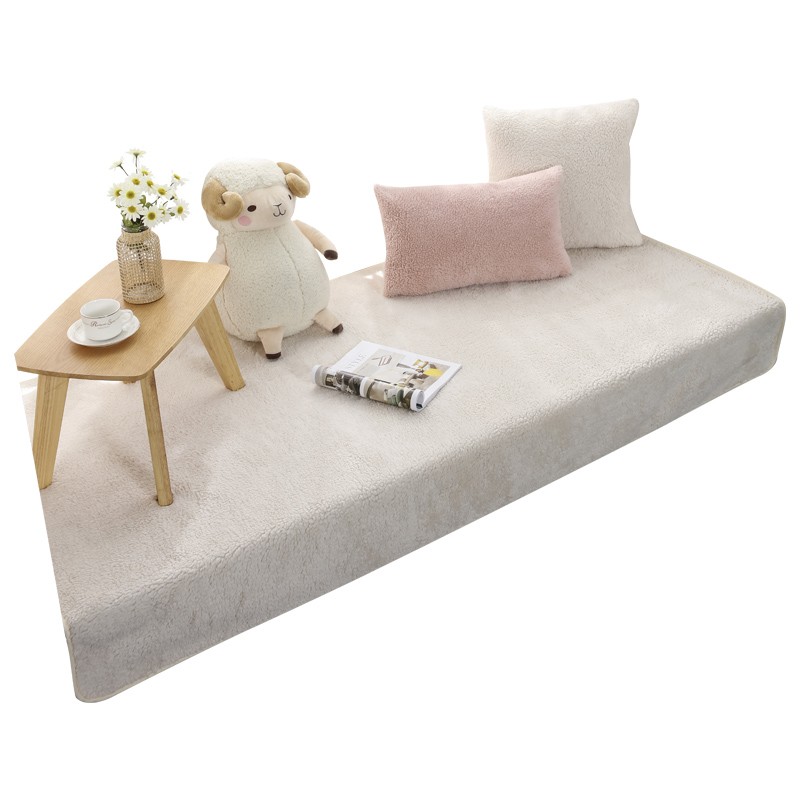 定做主卧小阳台飘窗垫窗台垫冬季加厚毛绒飘窗垫毯榻榻米垫可机洗