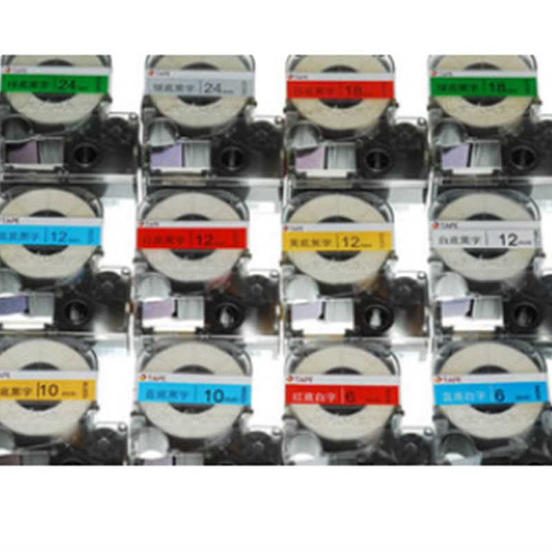 威码GT1000/2000/3000标签机色带不干胶打印纸6/10/12/14/18/24mm