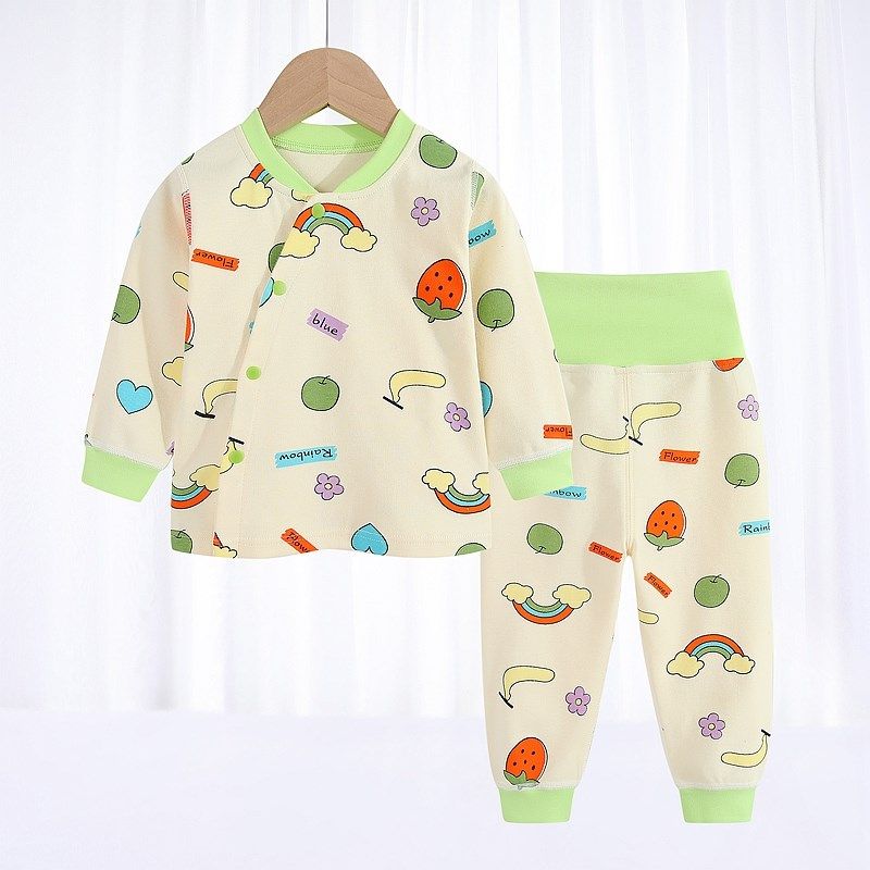 婴儿分体套装春秋季高腰护肚无骨纯棉睡衣宝宝春款秋衣秋裤内衣服,童装/婴儿装/亲子装,家居服套装,淘宝优惠券,粉丝福利购,淘宝优惠卷