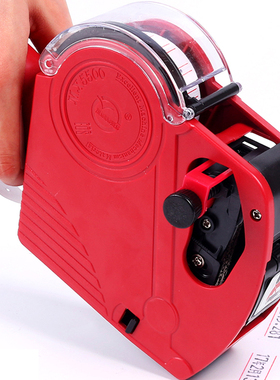 鸿胜升级带盖款8位MX5500E0S单排打价标价机打码机超市打价标签器