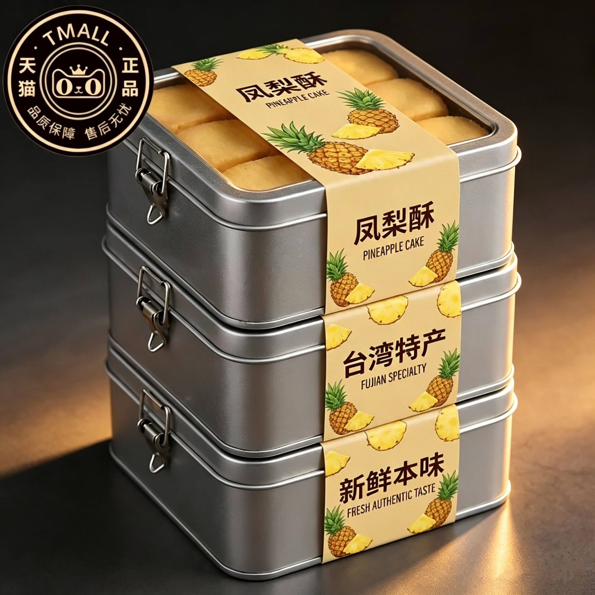 铁盒子凤梨酥正宗厦门风味特产零食早餐代餐食品点心福建特产零食