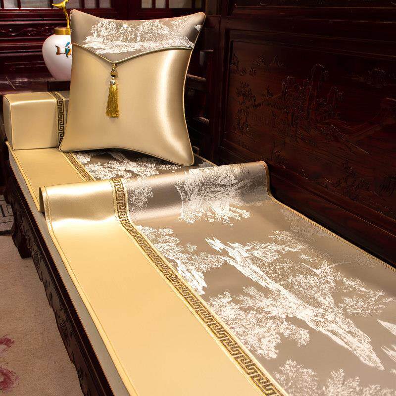 新中式红木沙发垫套罩高端防滑实木沙发坐垫盖巾罗汉床沙发巾定制