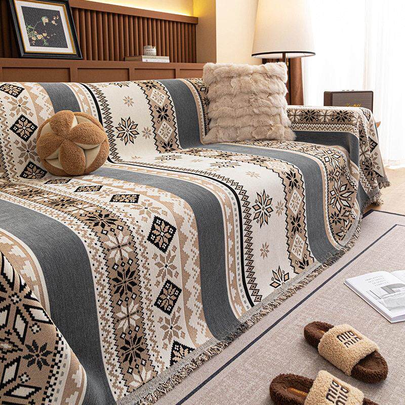 法式复古四季通用沙发巾一整张全盖2026新款高级感沙发盖布套罩垫