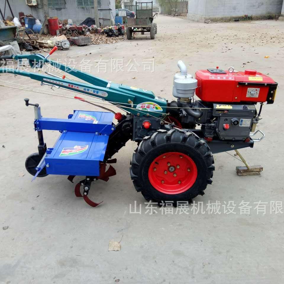 山坡耕种手扶拖拉机 松土播种15马力耕种机 电启动常柴发动机