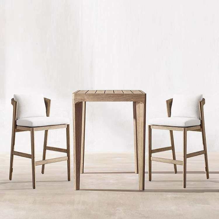户外桌椅阳台靠墙窗高脚凳休闲柚木露天室外实木网红吧台吧椅组合,住宅家具,家用高脚椅,淘宝优惠券,粉丝福利购,淘宝优惠卷