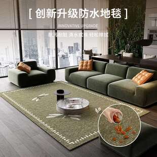 新款客厅地毯高级免洗卧室地垫沙发床边毯大甸子加厚家用简约复古