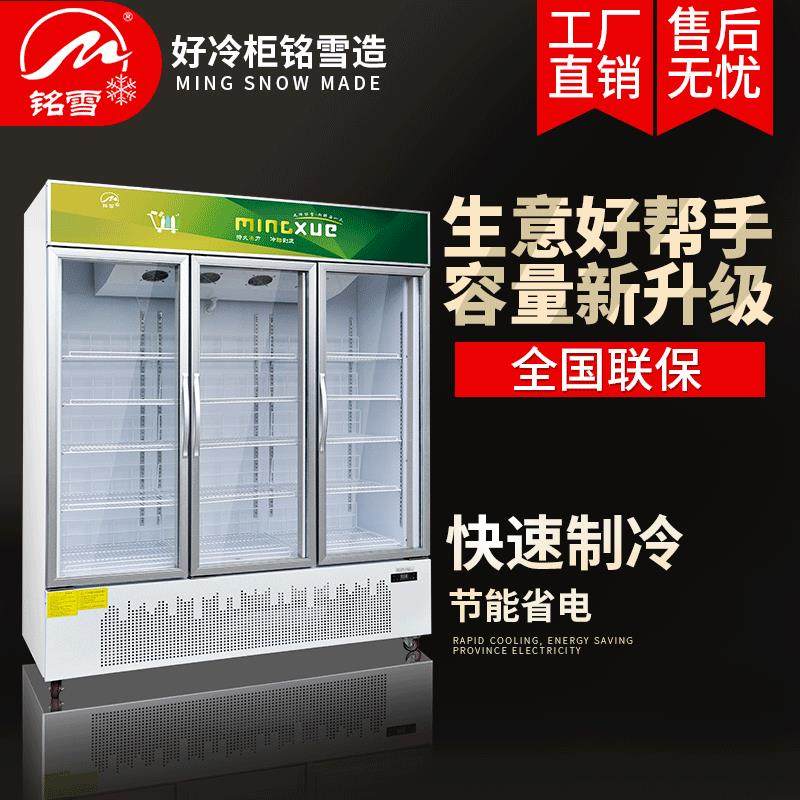 0铭雪立式双门风冷冷冻冰淇淋雪糕展示柜陈列柜冰柜商用大容量冰