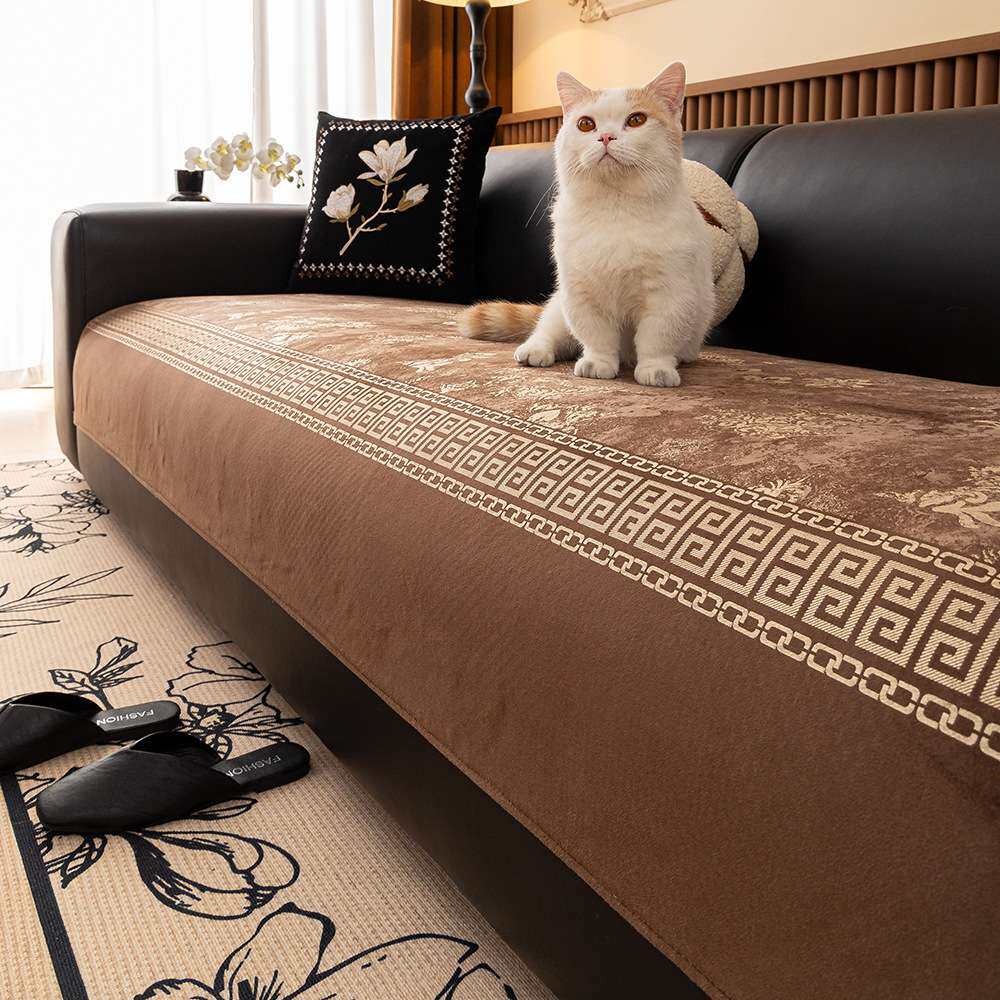 2026新款防滑轻奢欧式中式外贸防猫抓四季通用沙发垫套罩沙发盖布