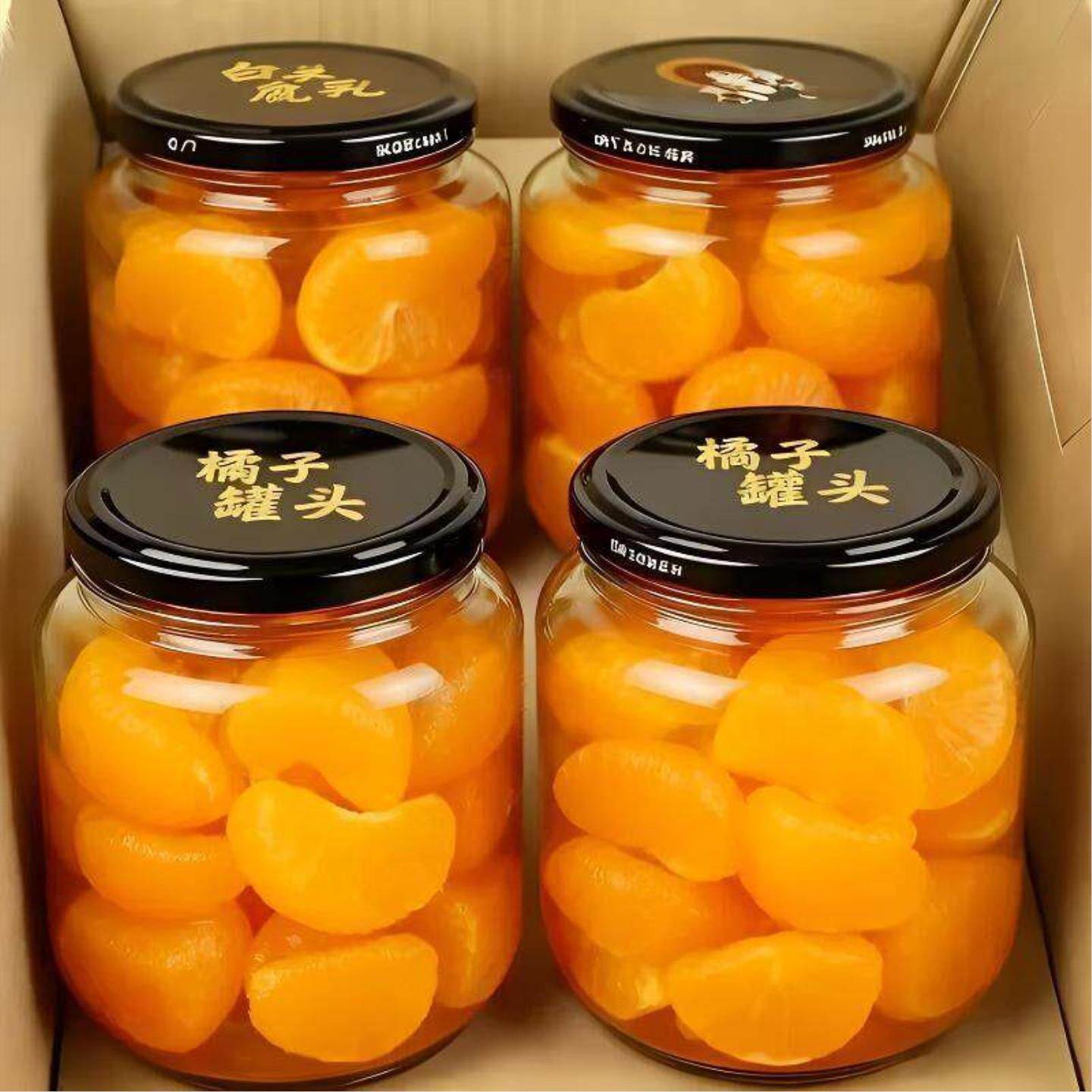 新鲜橘子罐头510g*2罐新日期蜜桔子水果罐头老式糖水老年食品商用