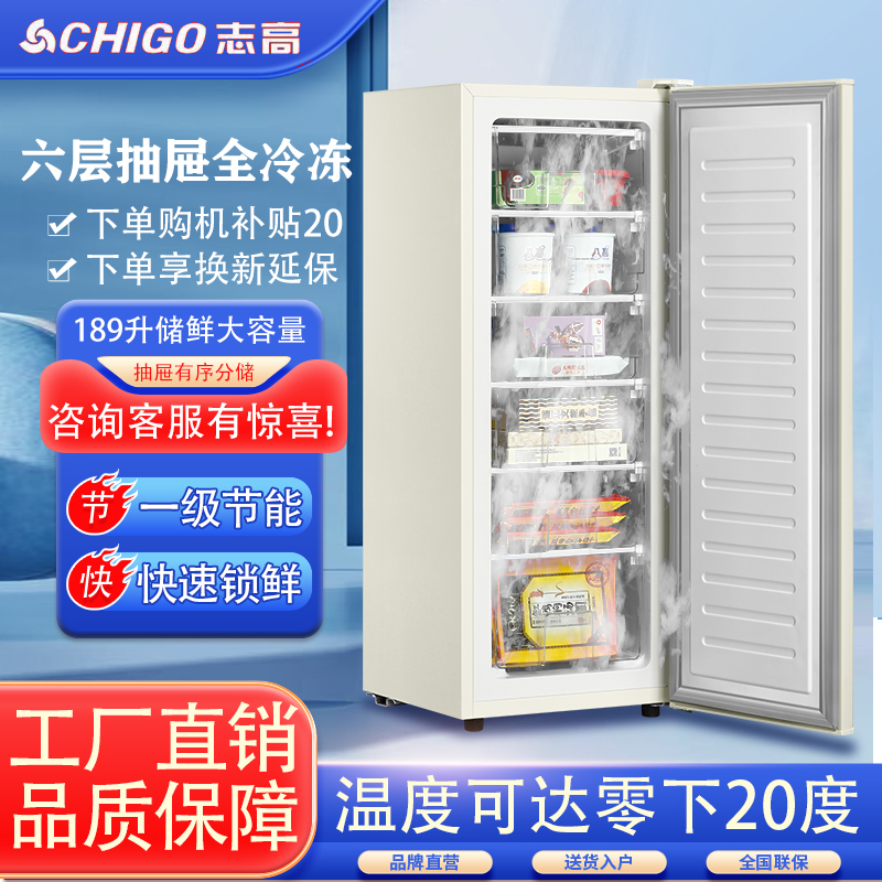 【志高】一级能效立式冷冻柜