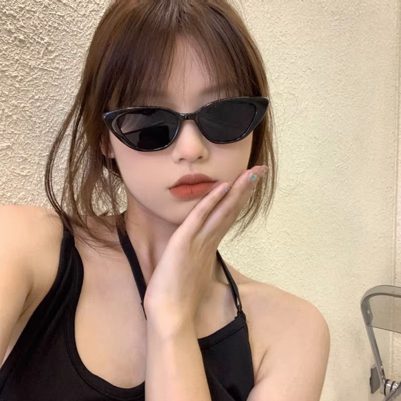 欧美甜酷辣妹风猫眼小脸太阳镜2025新款墨镜女造型ins网红韩系潮