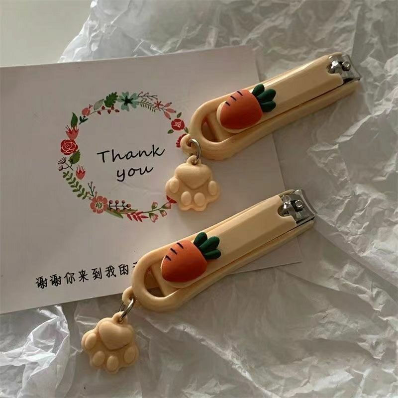 颜值指甲钳指甲剪刀女生可爱便携胡萝卜指甲剪颜值修甲美甲