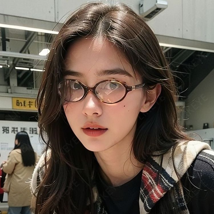 2025年新款韩式眼镜超轻近视可配度数张婧仪同款小圆镜框dowdy