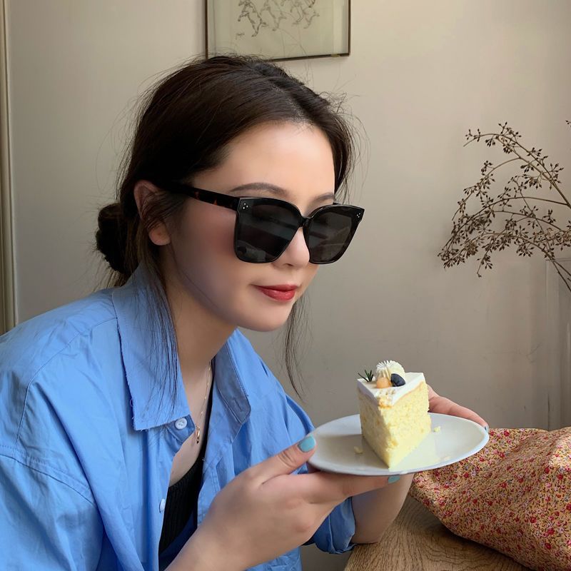 韩版新款潮大框百搭显脸小网红墨镜女时尚夏季防紫外线太阳眼镜男