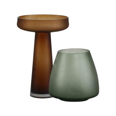 花皿瓶复古轻摆奢高级YYC-2277玻璃水培鲜花件客厅插花装饰感水培