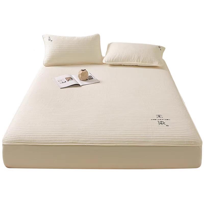 床笠202cl46135新四通用A季类夹棉防滑加厚床罩垫床床包防尘床款