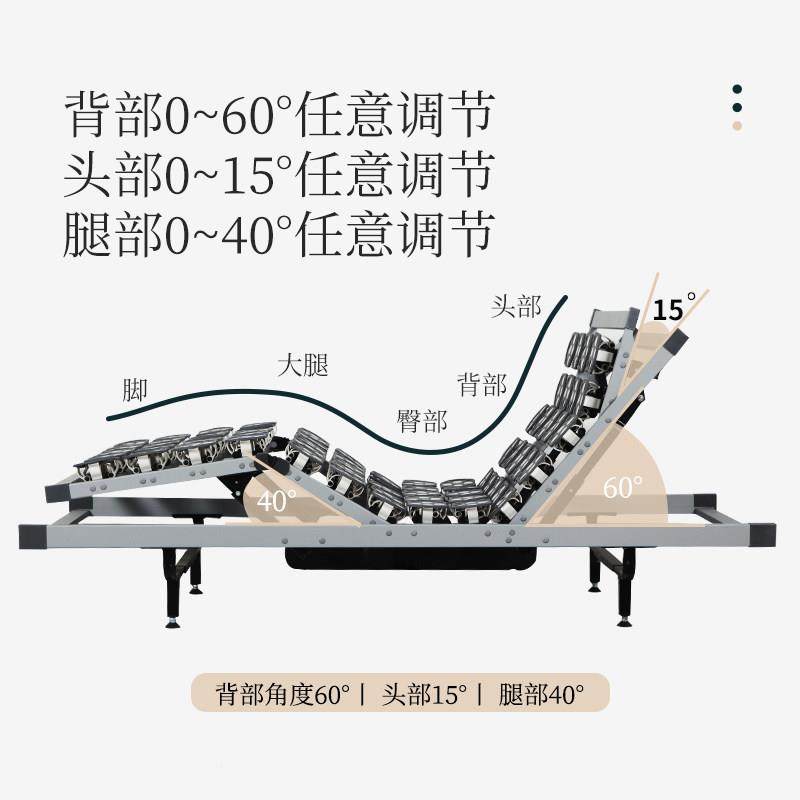 豪华蝶形花电动架智能床升降按摩遥控K单人双人床架 德国NOI电机,住宅家具,电动/智能床,淘宝优惠券,粉丝福利购,淘宝优惠卷