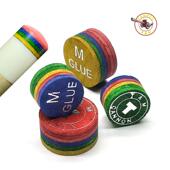 塔姆虹皮头多层台球杆皮JXN彩头彩色司诺克头杆皮头小头杆大用品