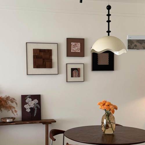 极简中古风9S147组装画饰画众 画沙发背景墙客厅挂画 画现代中古