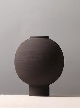 本WabiSabi风格日中国风CJ-10简典雅-意境覆约古粗陶民宿花瓶装饰