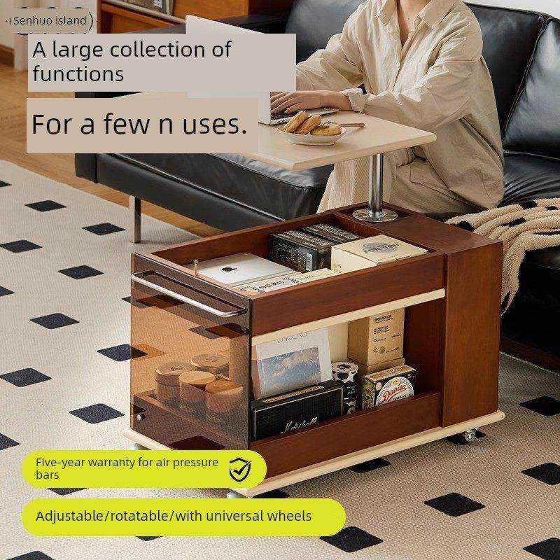 森古岛茶几客厅家小公寓可移庭动覆手推车中世纪可调木实无品牌/,住宅家具,移动边几/推车,淘宝优惠券,粉丝福利购,淘宝优惠卷