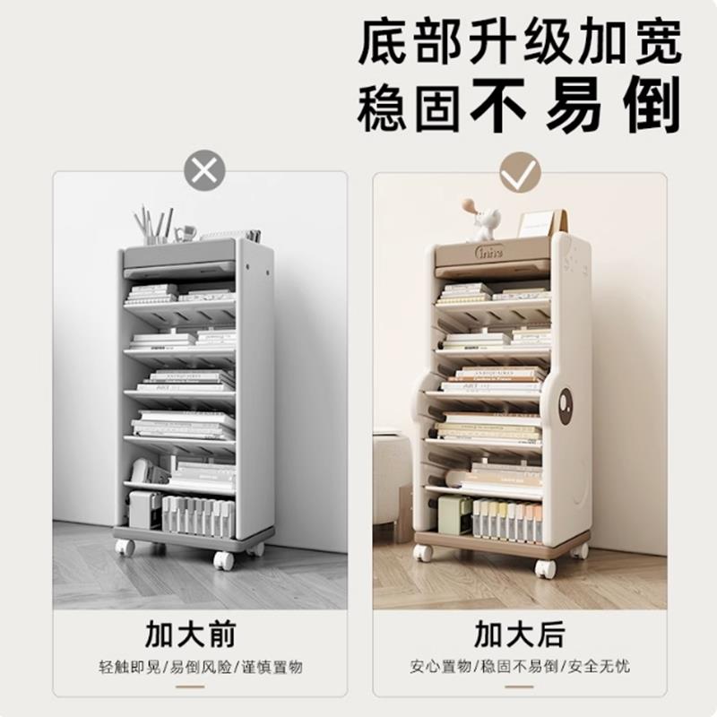 儿童书架结实可移动纳家用书本纳架落简地稳固整理收易宝宝收神器