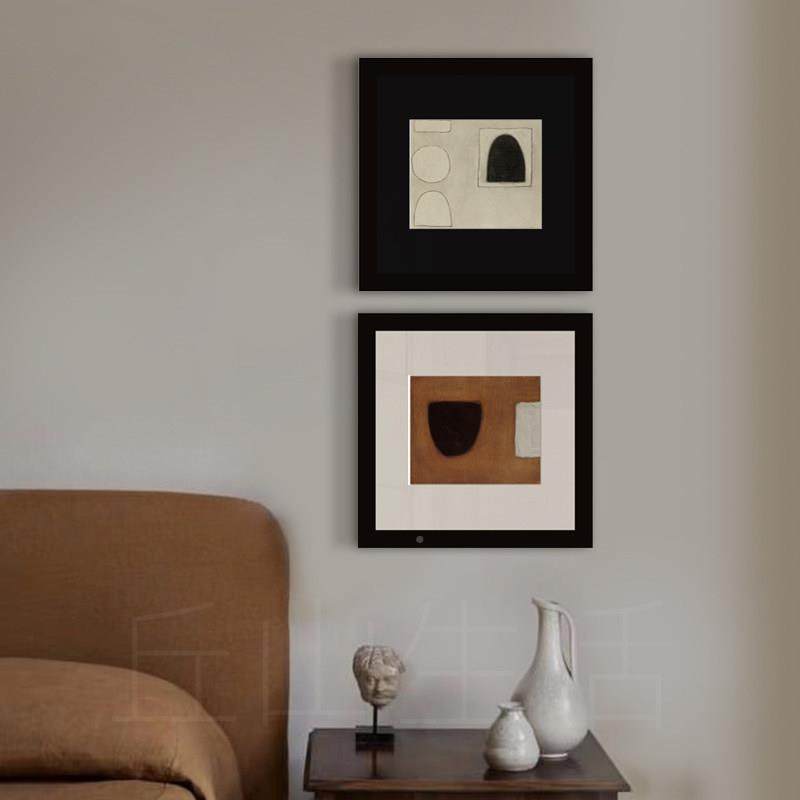 LQPngV_T丘合山生活 正方形格画组中挂古风装饰画小众艺术民宿酒