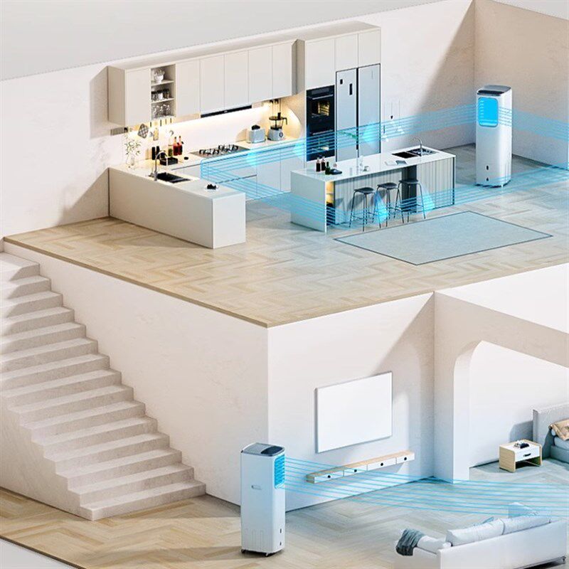 [无排风管]储能移动厨房空调压缩机制冷水冷风扇便携免排热气安装