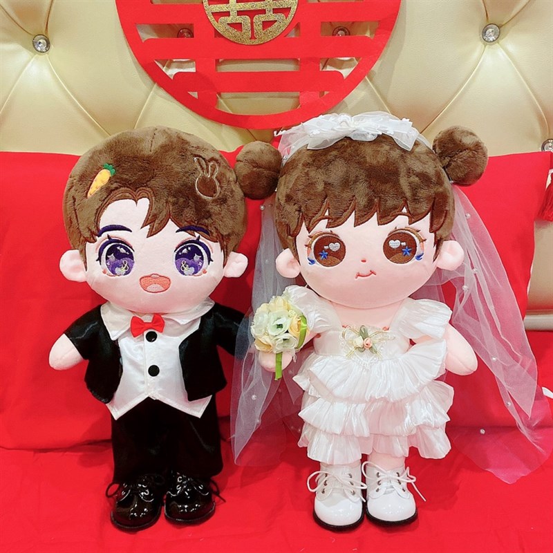 压床娃娃一对结婚新婚礼物送新人陪嫁床头摆件公仔玩偶情侣