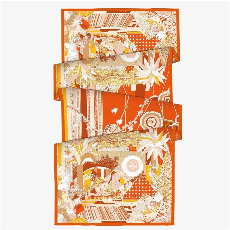 【仲夏夜之梦】双面异色长款薄款丝绸缎面丝巾女披肩大围巾长方形