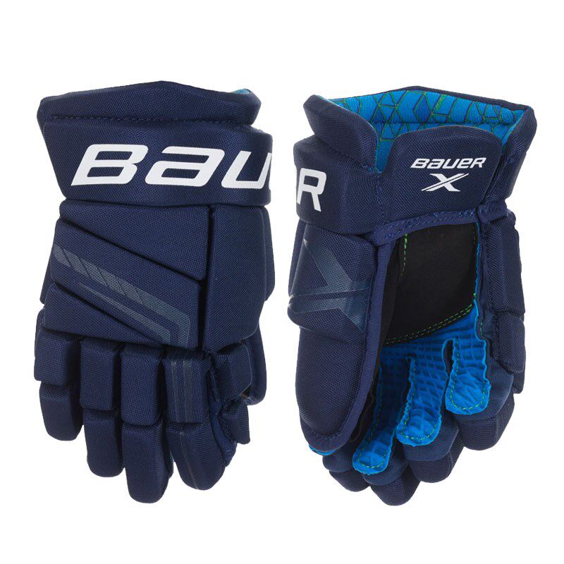 S21 Bauer X冰球手套鲍尔儿童青少年成人初级款真冰手套护具装备