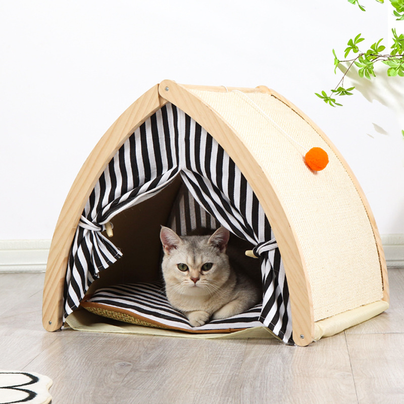 猫窝剑麻猫抓板窝猫咪磨爪玩具耐抓不掉屑猫帐篷冬天保暖宠物用品