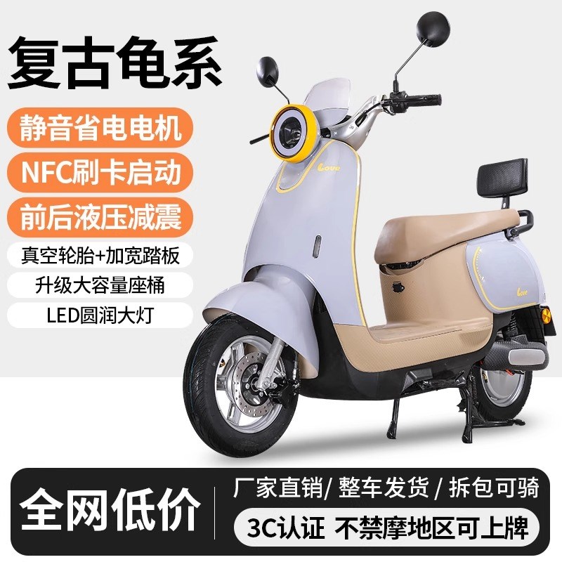 2025新款小龟王电动车48V72V成人家用女士小型60V学生代步电动车