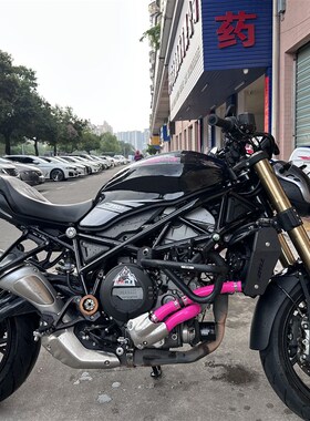 贝纳利752s幼狮800改装水管M硅胶管防爆加强水管