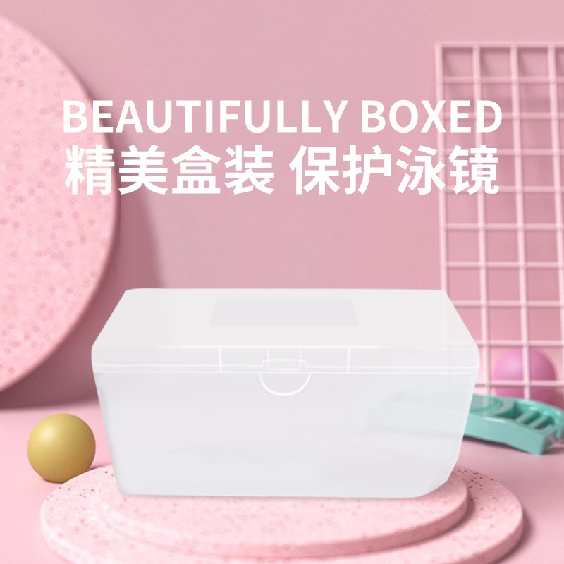 儿童大框游泳镜高清防雾护目镜硅胶耳塞一体防水游泳潜水镜