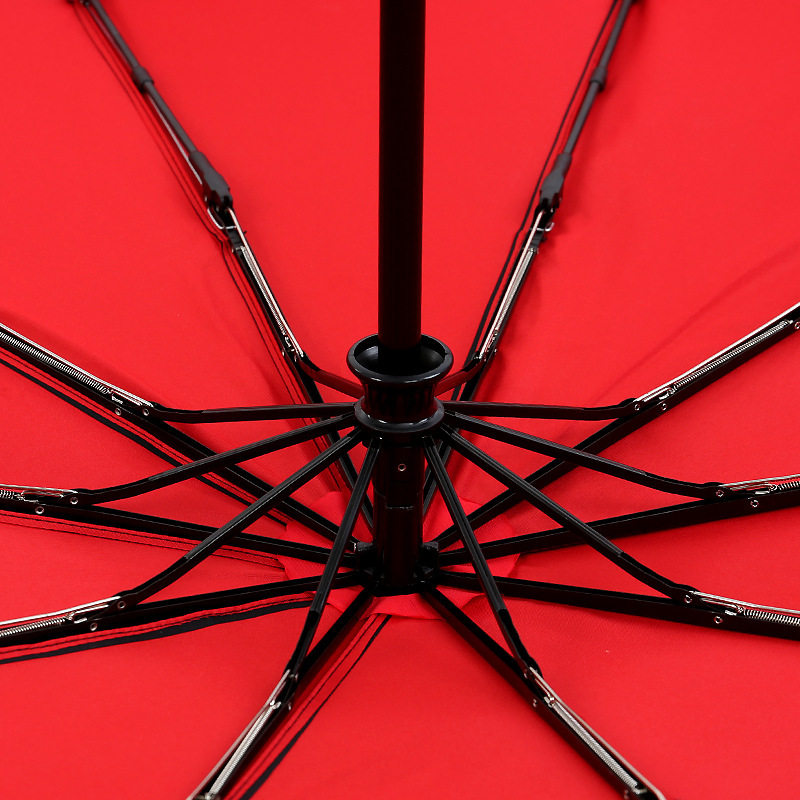 两层布双层雨伞按钮式开关全自动女男折叠伞抗风结实耐用10骨加厚