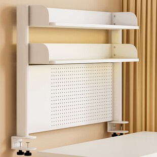 网红学生学习书桌收纳架子桌面置物架电脑办公桌上多层洞洞板书架