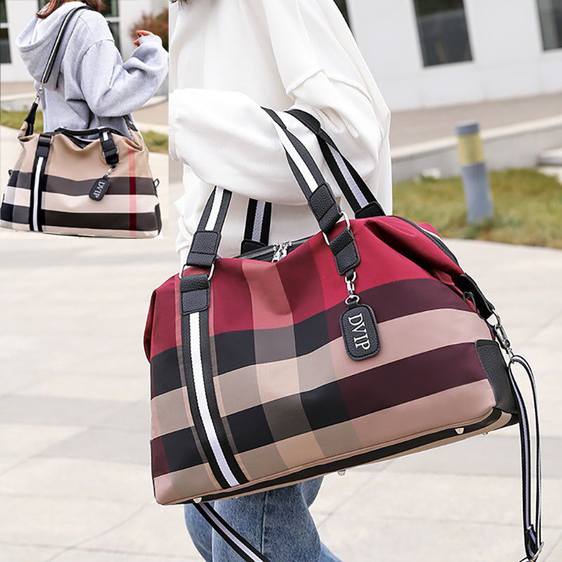 旅行包女大容量短途轻便手提斜挎高颜值防水出差行李袋上学待产包