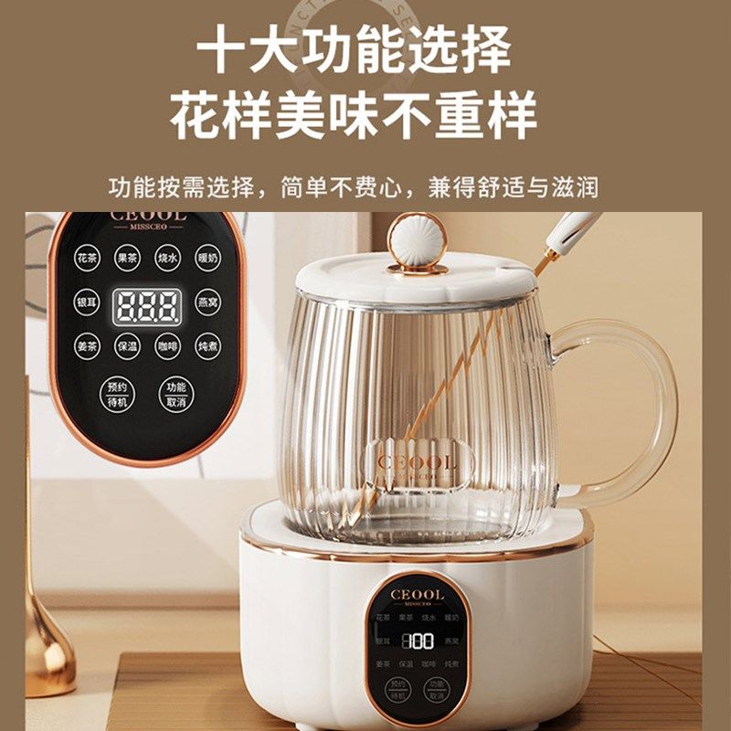 养身壶多功能家用养生杯电炖杯办公室小型养生热奶花茶一人煮茶壶