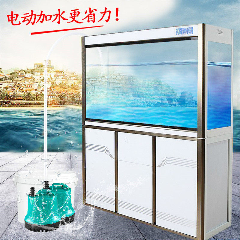 鱼缸换水器电动抽水泵吸便器抽水排水接水底吸潜水泵清理清洗工具