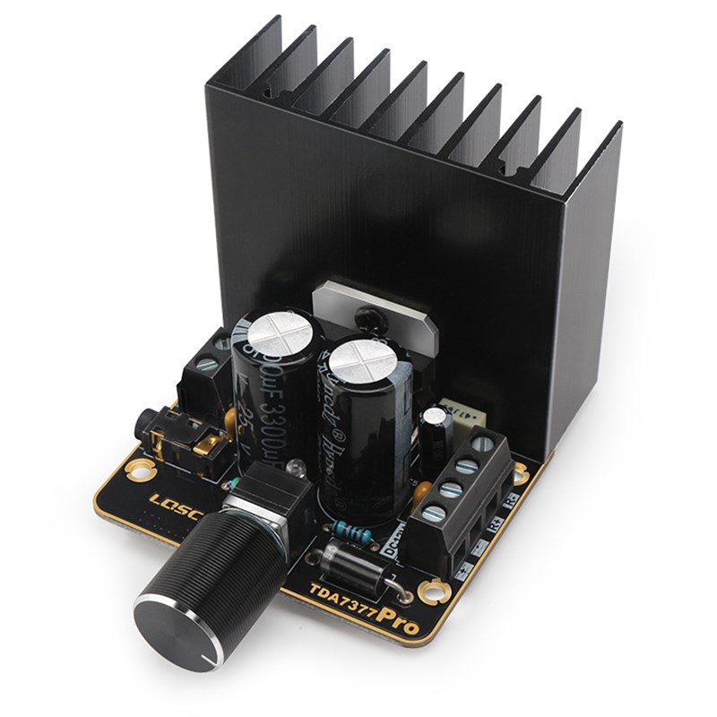 DIY音箱功放模块 TDA7377功放板 12V双声道立体声30W*2汽车级功放