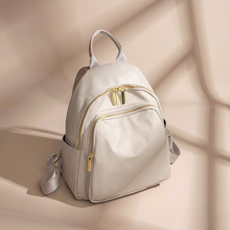 牛津帆布双肩包女新款韩版时尚百搭潮流旅行包女士大容量小背包潮