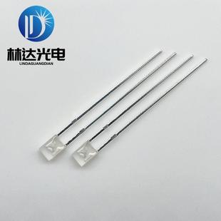 234方形雾状蓝灯指示灯led灯珠2 4兰光直插LED234蓝光