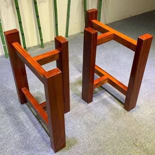 实木大板支架桌脚桌子腿三脚架茶桌茶台红塔利原木台脚工字柜子架